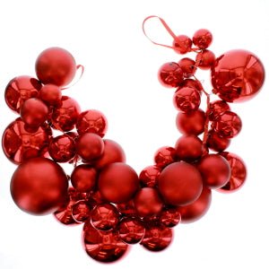 Red Ball Garland - Christmas Place