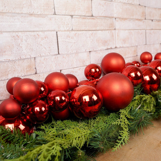 Red Ball Garland - Christmas Place