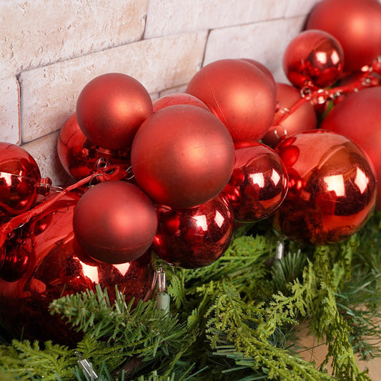 Red Ball Garland - Christmas Place