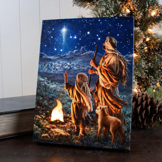 8x6 Shepherds Watch Lighted Easel Back