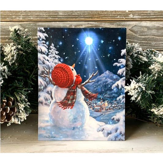 Upon A Midnight Clear Lighted Easel Back