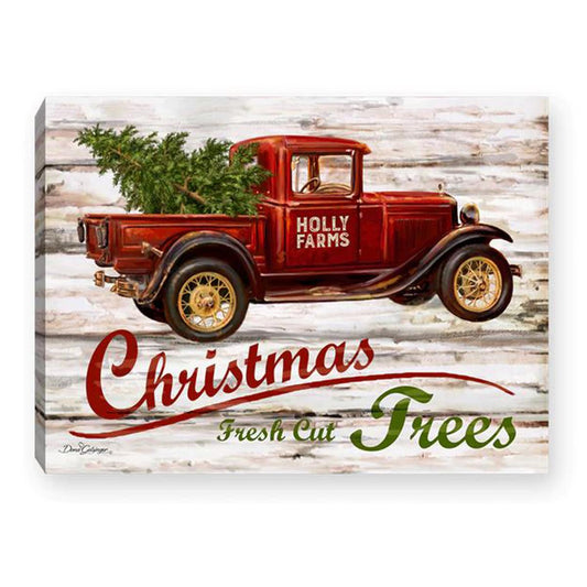 8 X 6 Red Truck Lighted Easel Back