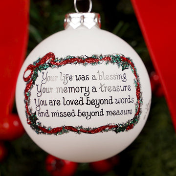 Memorial Holly Christmas Ornament - Christmas Place