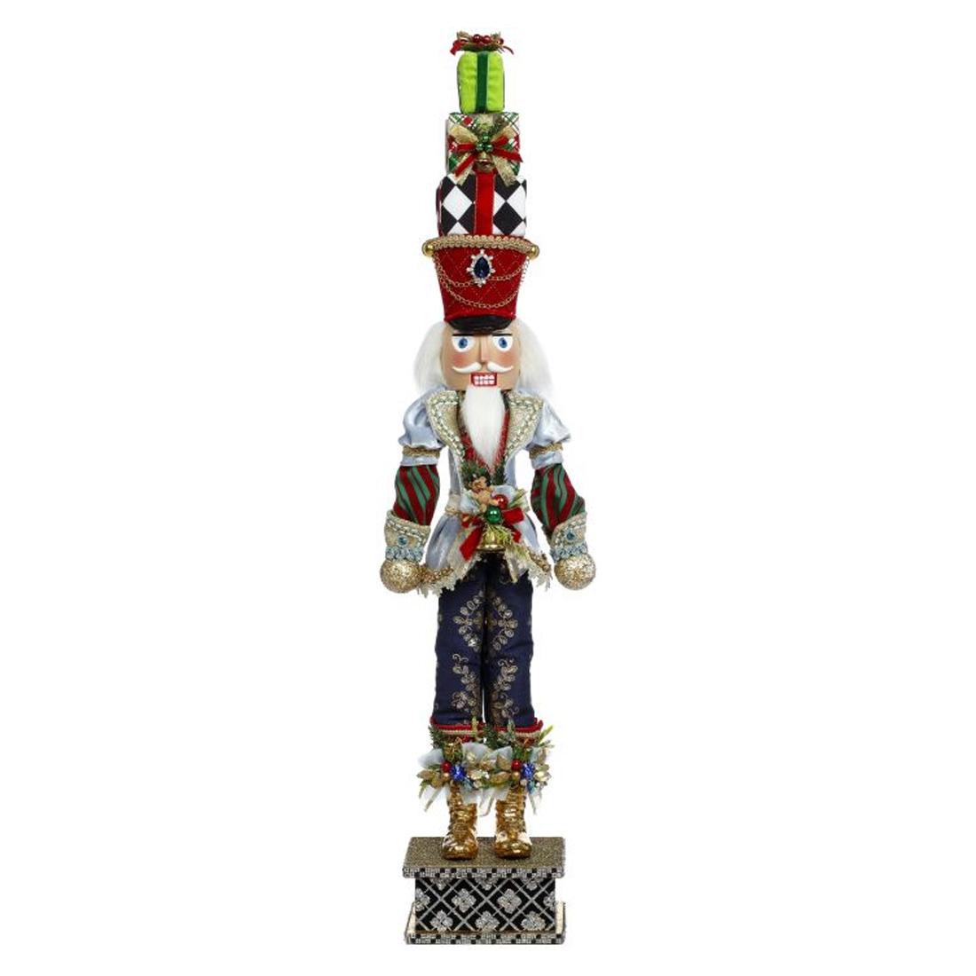 Nutcracker With Present Small - Christmas Place