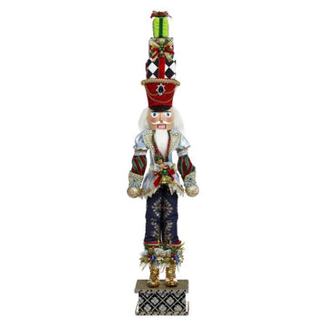 Nutcracker With Present Small - Christmas Place