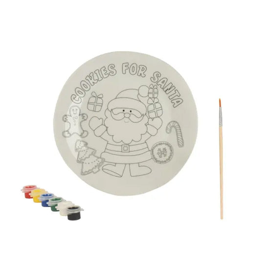 Cookies For Santa Plate Paint Set - Christmas Place