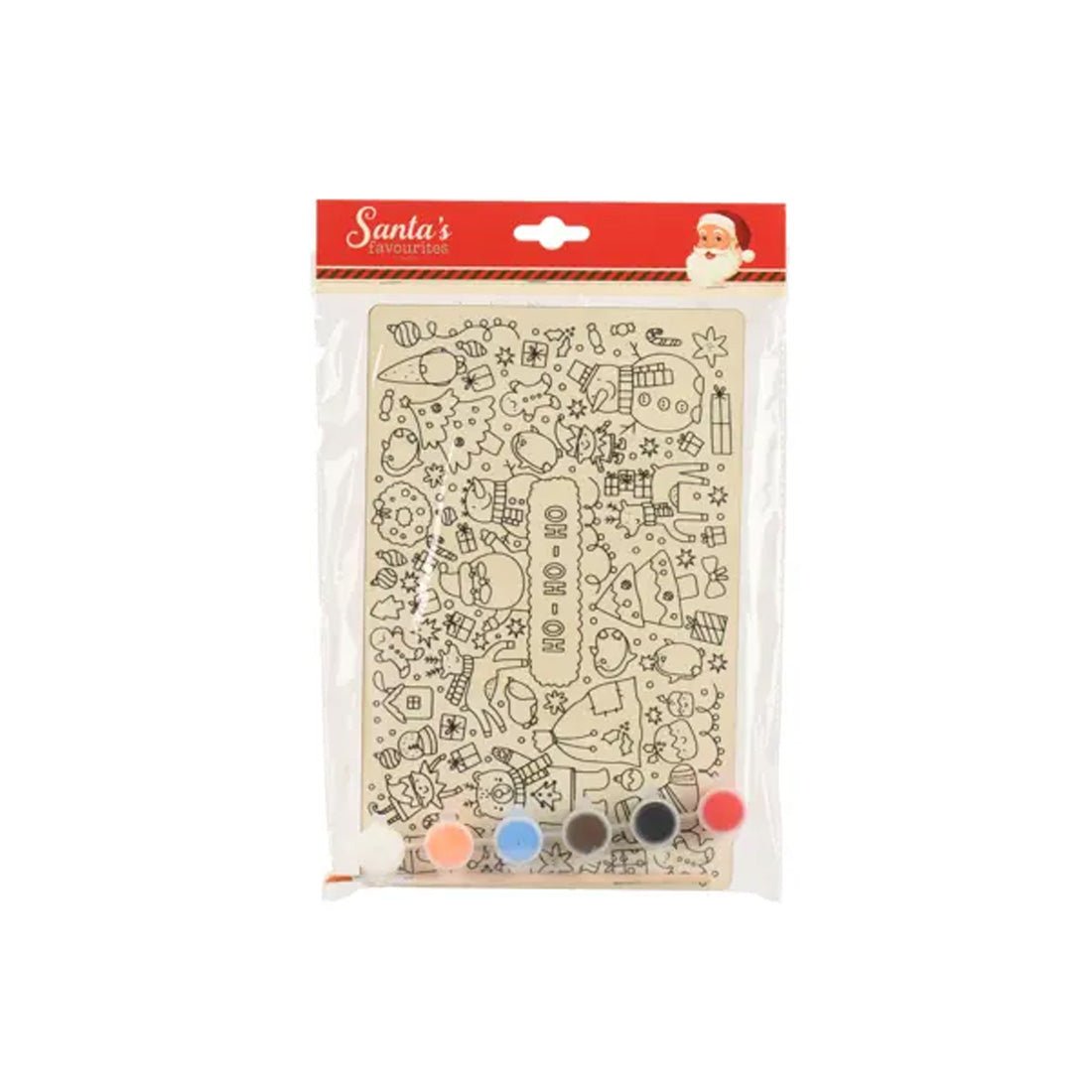 Ho Ho Ho Wooden Paint Set - Christmas Place