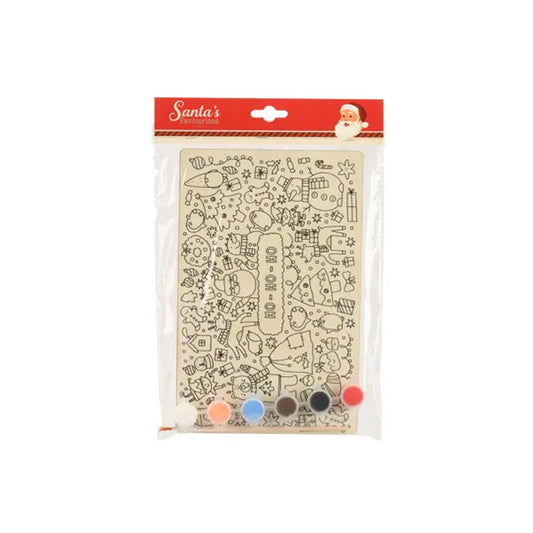 Ho Ho Ho Wooden Paint Set - Christmas Place