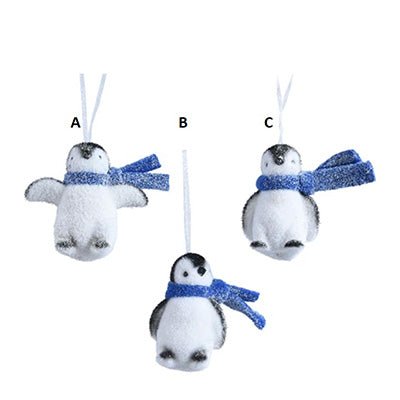 Blue Scarf Penguin Ornament - Christmas Place