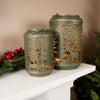 Christmas Place Christmas Deer Iron Lantern Large and Small