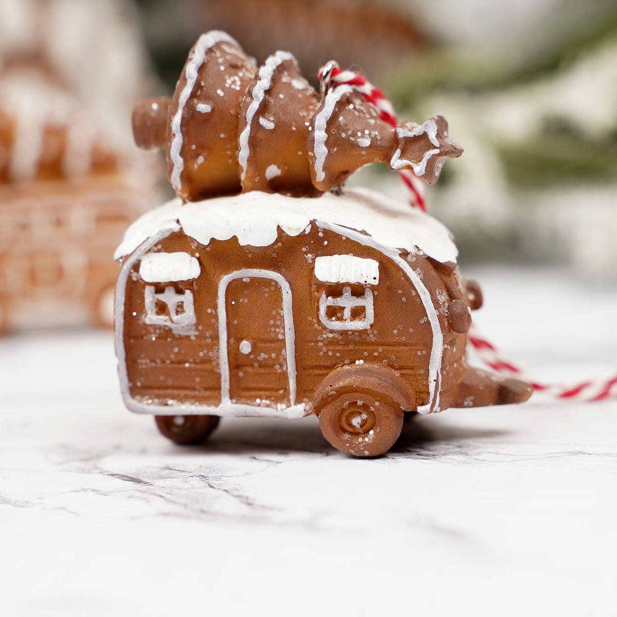 Gingerbread Vehicle Christmas Ornament Camper Christmas Place