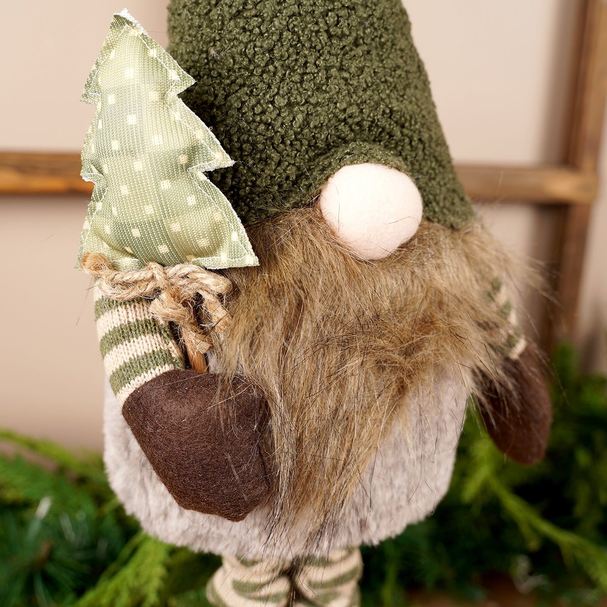 Green Long Legged Gnome - Christmas Place
