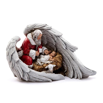 Santa Jesus Angel Wings