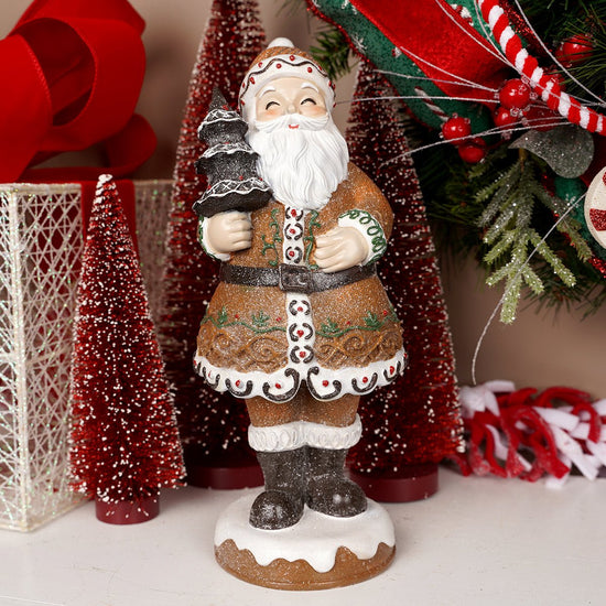 12Inch Gingerbread Santa - Christmas Place