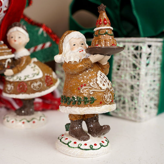 Gingerbread Santa And Mrs Claus - Christmas Place