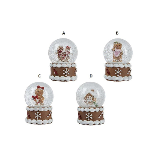 Mini Gingerbread Snow Globe - Christmas Place