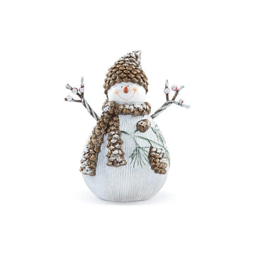 Twig Arm Pinecone Snowman