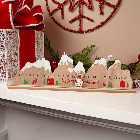 Santa Sleigh Mountain Advent Calendar - Christmas Place