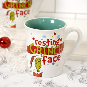 Resting Grinch Face Mug - Christmas Place