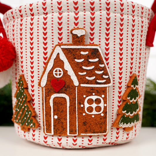Small Gingerbread House Basket