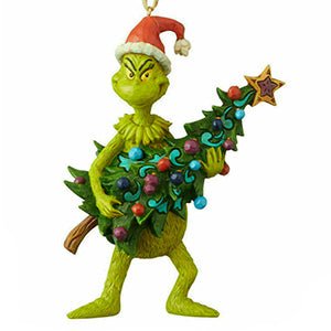 Grinch Holding Tree - Christmas Place