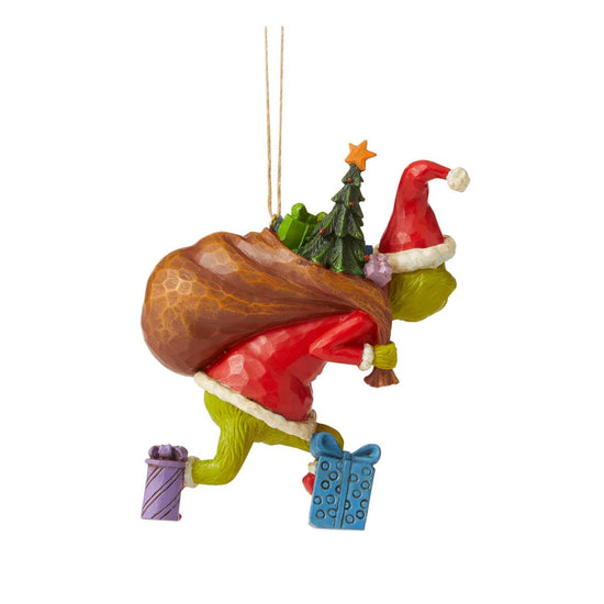Grinch Tiptoeing Ornament - Christmas Place