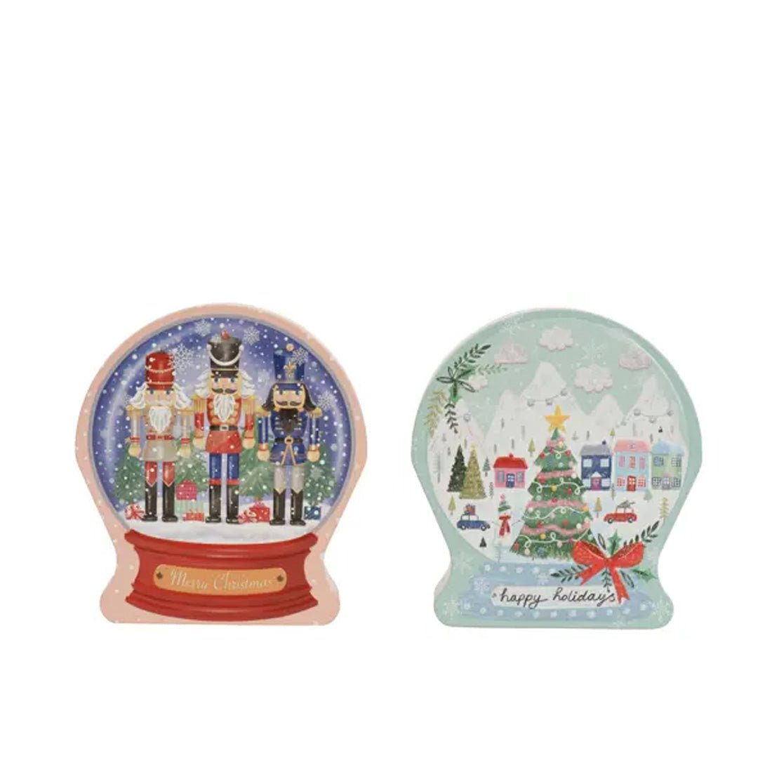 Christmas Snow Globe Storage Tin - Christmas Place