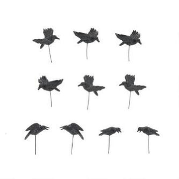 Set of 10 Halloween Crows