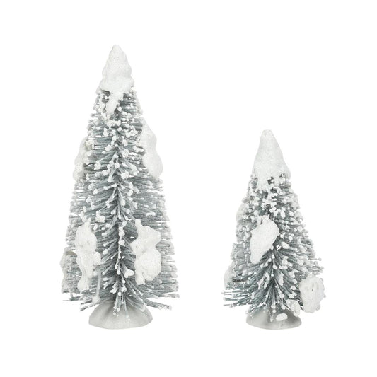 Snow Laden Tree Set of 2