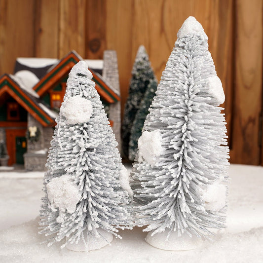 Snow Laden Tree Set of 2 - Christmas Place