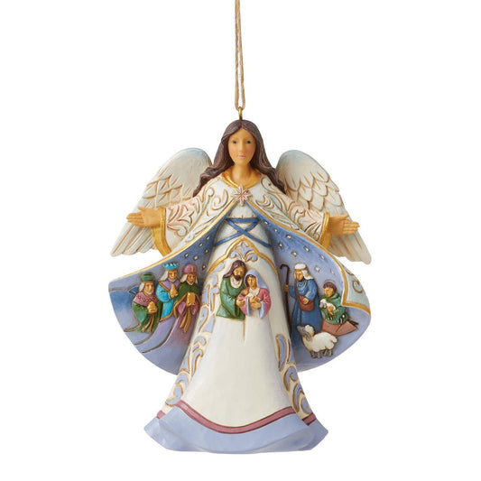 Angel Nativity Coat Ornament