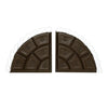 Cocoa And Cream Curved Road Set Of 2 - Christmas Place