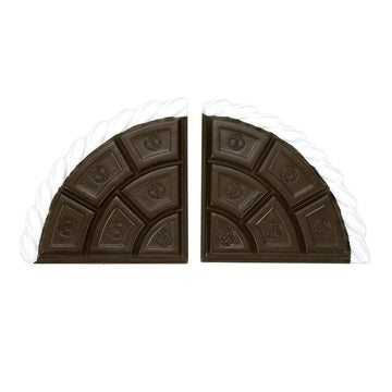 Cocoa And Cream Curved Road Set Of 2
