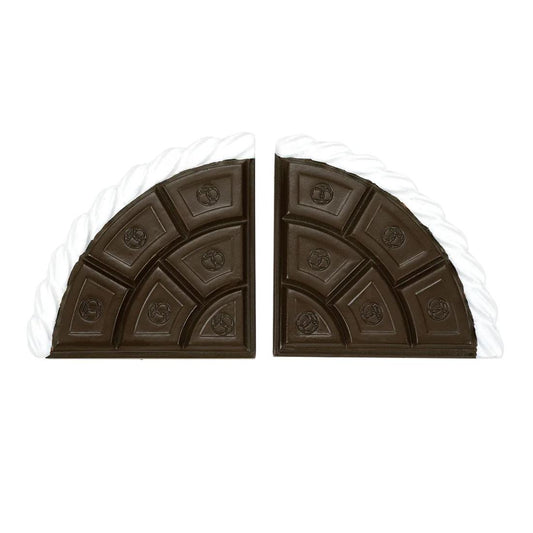 Cocoa And Cream Curved Road Set Of 2
