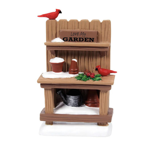 Potters Bench With Birdies