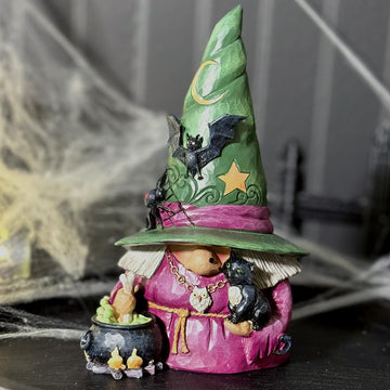 Witch Gnome With Cauldron