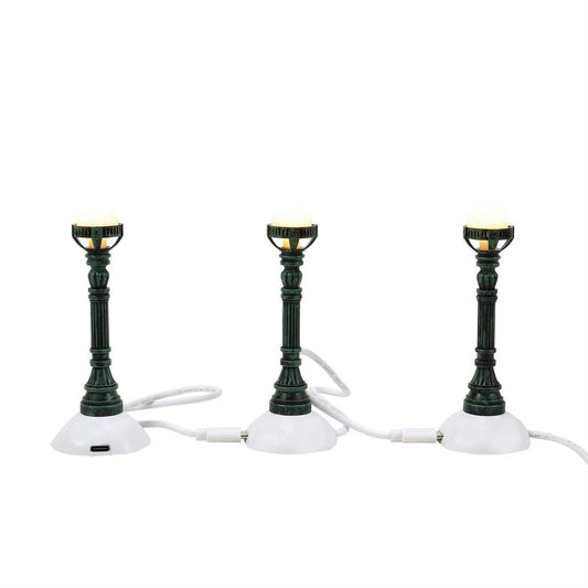 Copper Lamp Post Set of 3