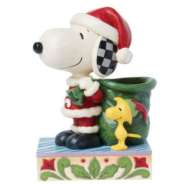 Snoopy Santa And Elf Woodstock