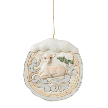 Woodland Birch Bark Fawn Ornament