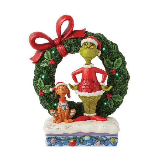 Grinch and Max In Wreath