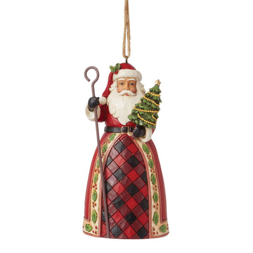 Highland Glen Santa Staff Ornament