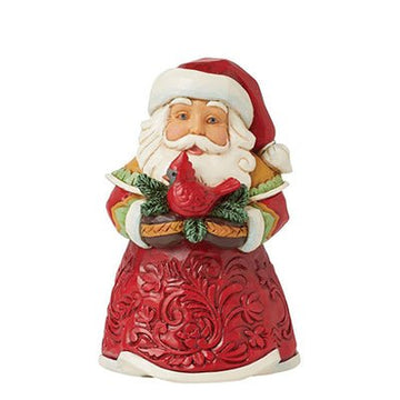 Mini Santa With Cardinal - Christmas Place