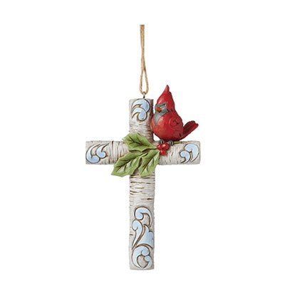 Cardinal With Cross Ornament - Christmas Place