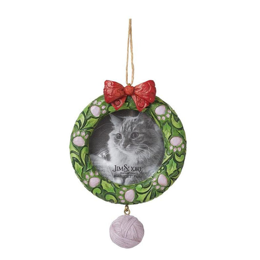 Cat Pet Wreath Frame Ornament