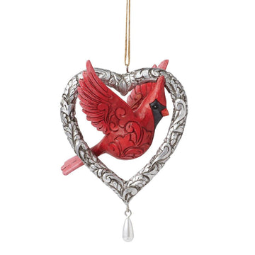 Caring Cardinal Forever In My Heart Ornament