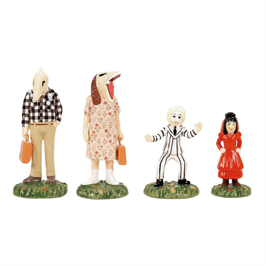 2026 Beetlejuice Trick or Treaters Set of 4 - Christmas Place