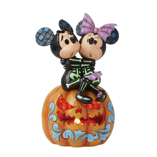 Mickey And Minnie Scared Skeletons - Christmas Place