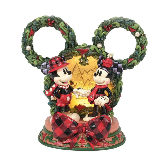 Mickey And Minnie Led Diorama - Christmas Place