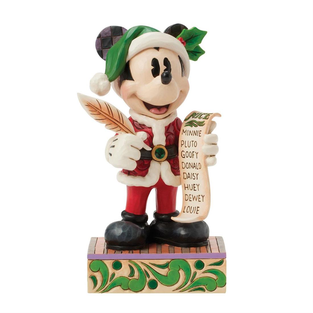 Jim Shore Santa Mickey With List
