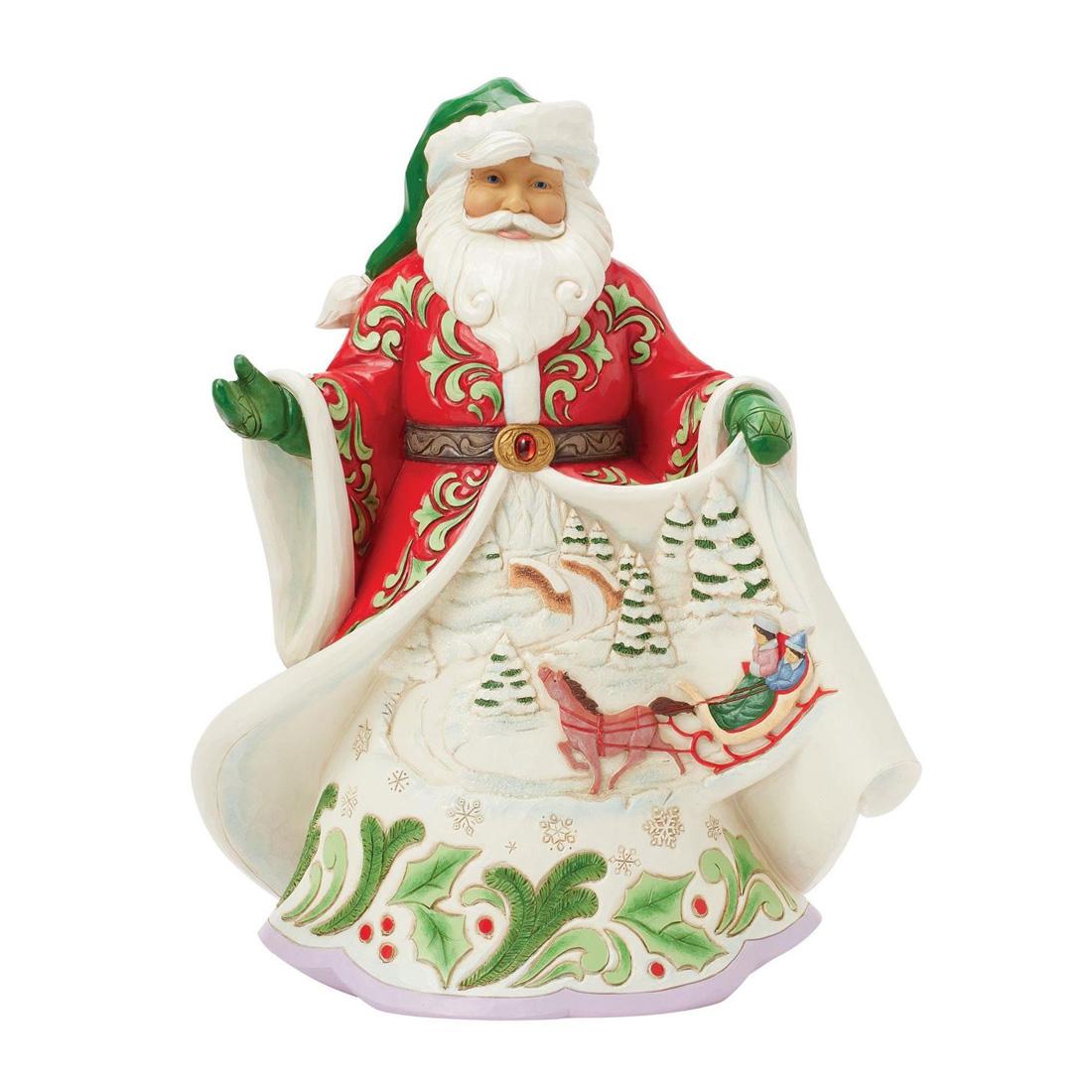 Jim Shore Santa Winter Scene Musical